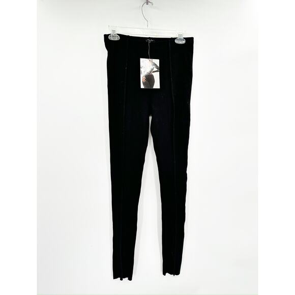 NAKED WARDROBE All Snatched Everything Rib Knit Leggings In Black L - Picture 2 of 6